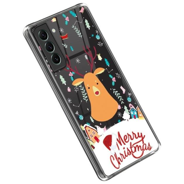Coque de Noël pour Samsung Galaxy S22 5G - Cerf de Noël