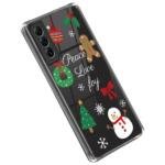 Coque de Noël pour Samsung Galaxy S22 5G - Bonhomme de neige