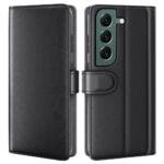 Étui portefeuille en cuir pour Samsung Galaxy S23 - Noir