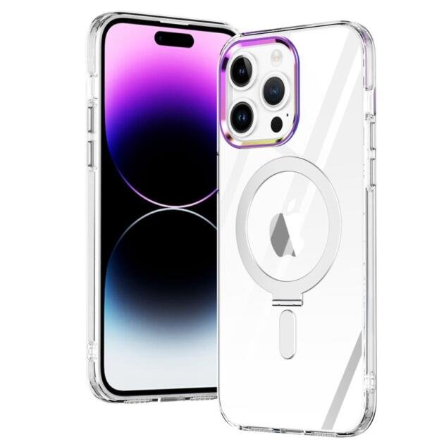 Coque électroplaquée pour iPhone 14 Pro Max - Transparent