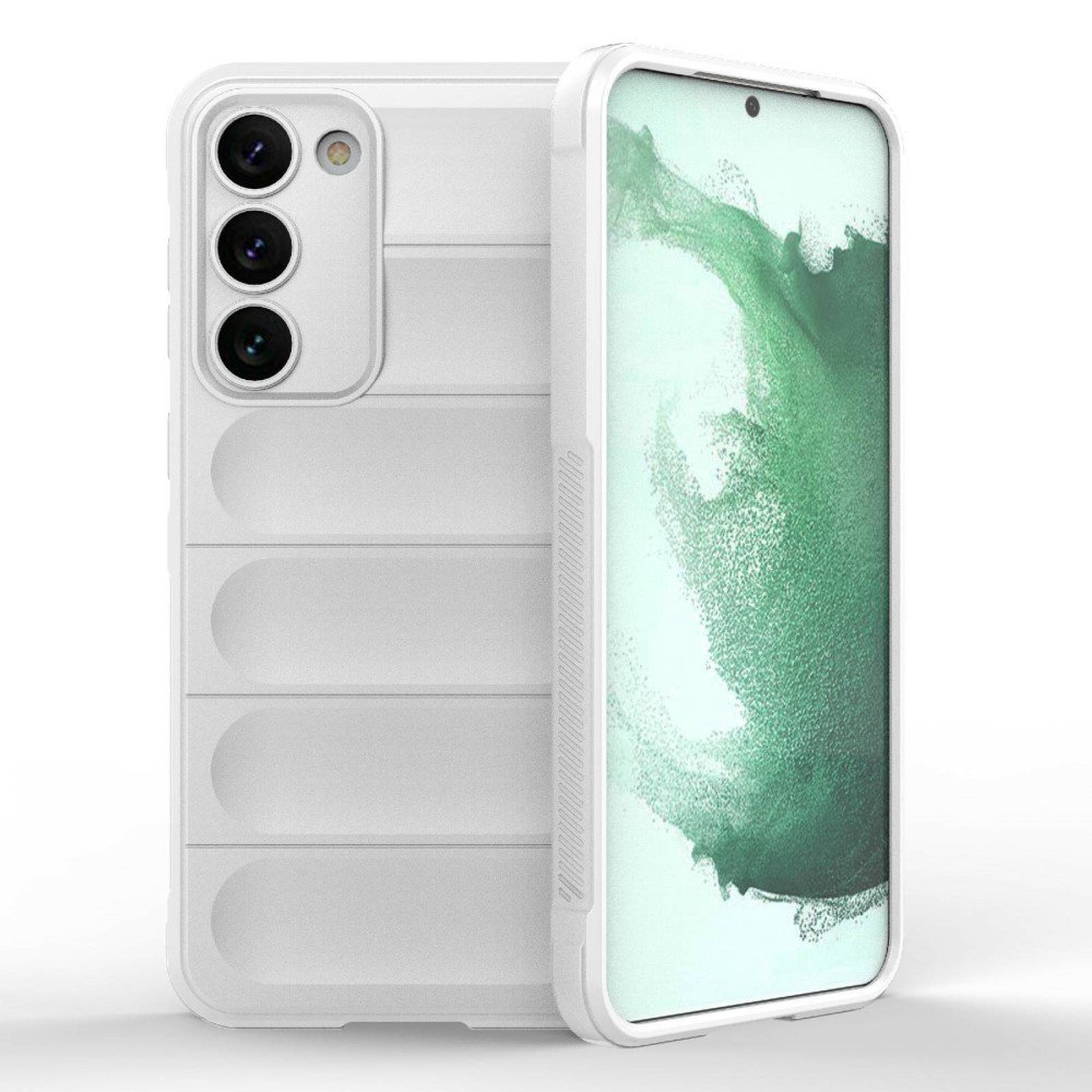 For Samsung Galaxy S23 Plus Anti-drop Rugged Cell Phone Case Shockproof TPU Back Cover Protector - White