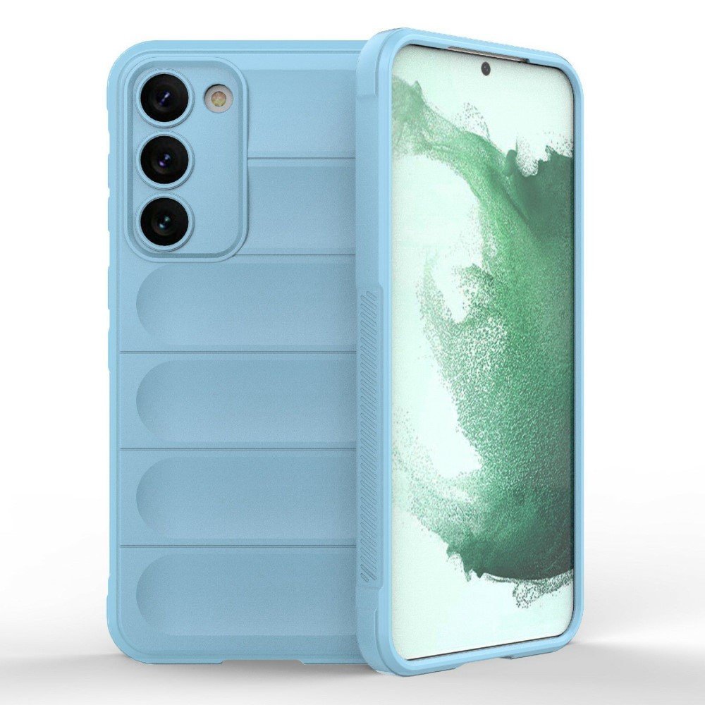 For Samsung Galaxy S23 Plus Anti-drop Rugged Cell Phone Case Shockproof TPU Back Cover Protector - Baby Blue