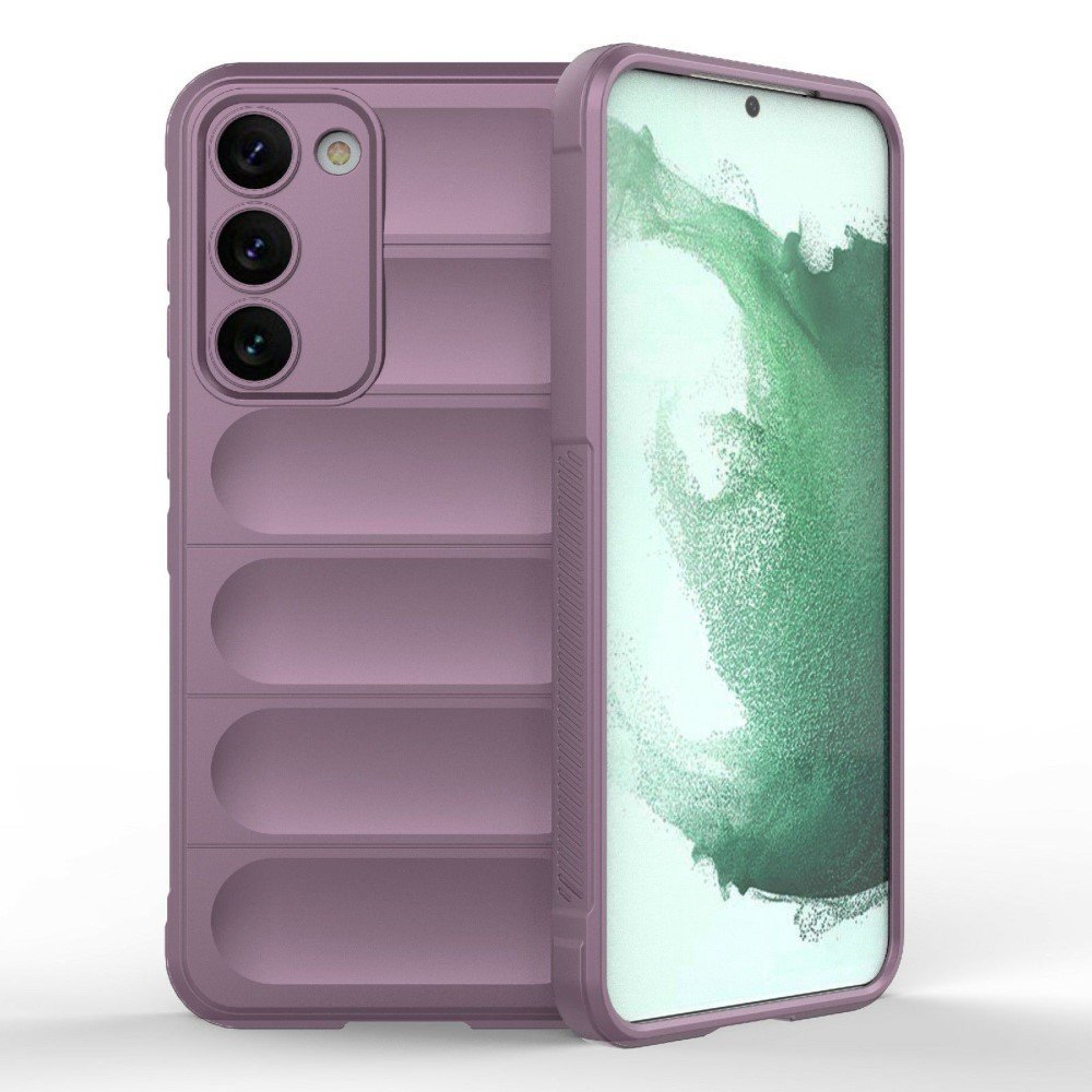 For Samsung Galaxy S23 Plus Anti-drop Rugged Cell Phone Case Shockproof TPU Back Cover Protector - Light Purple