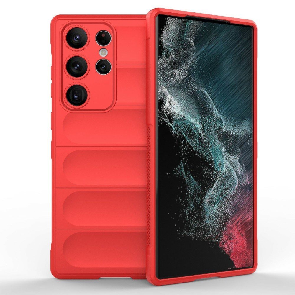 Anti-fall Phone Cover for Samsung Galaxy S23 Ultra 5G, Soft TPU Protective Cell Phone Case - Red