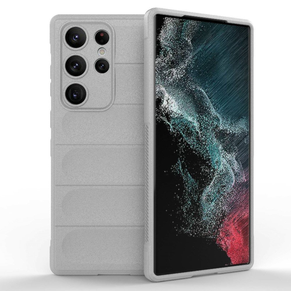 Anti-fall Phone Cover for Samsung Galaxy S23 Ultra 5G, Soft TPU Protective Cell Phone Case - Light Grey