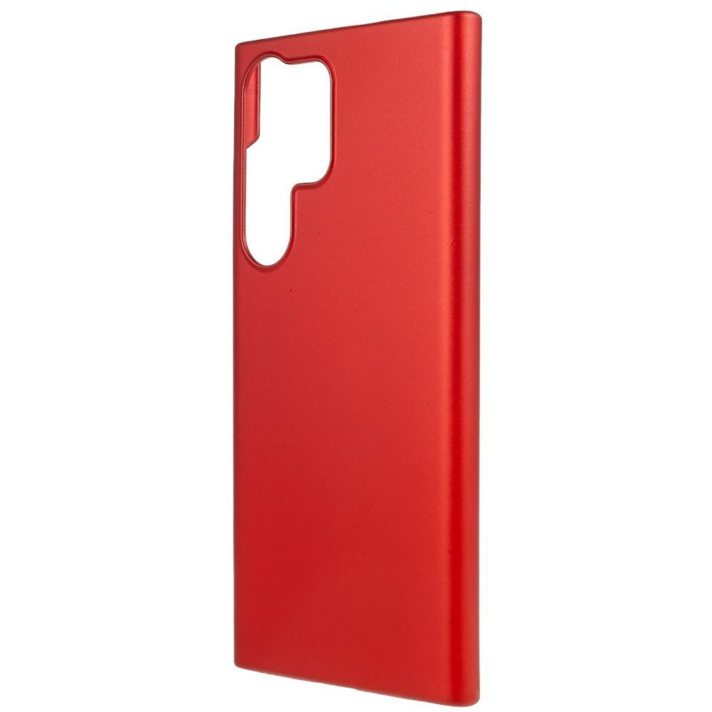For Samsung Galaxy S23 Ultra Hard Plastic Rubberized Glossy Phone Back Case Drop Resistant Cellphone Cover - Red – Image 2
