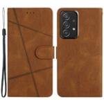 Étui portefeuille en cuir pour Samsung Galaxy A73 5G - Marron