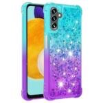 Coque Quicksand pour Samsung Galaxy A54 5G - Bleu Ciel/Violet
