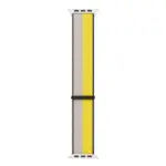 Waterproof Scratch Watch Strap Sports Replacement Watchband for Apple Watch Ultra 42/44/45/49mm Yellow/white