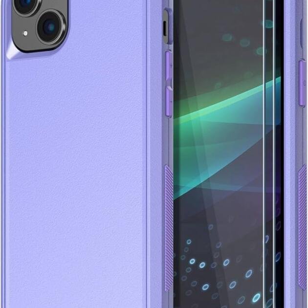 DIVI CASSE + TEMPERED GLASS PURPUL