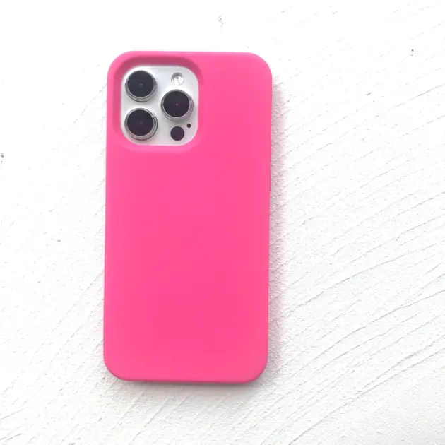 iPhone 15 PRO silicone case pink