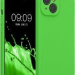 For iPhone 15 Pro Matte Soft TPU Phone Case Ultra Slim Anti-fingerprint Mobile Phone Back Cover - green