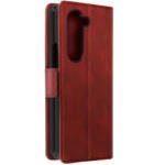 Étui portefeuille en cuir pour Samsung Galaxy S24 - Rouge