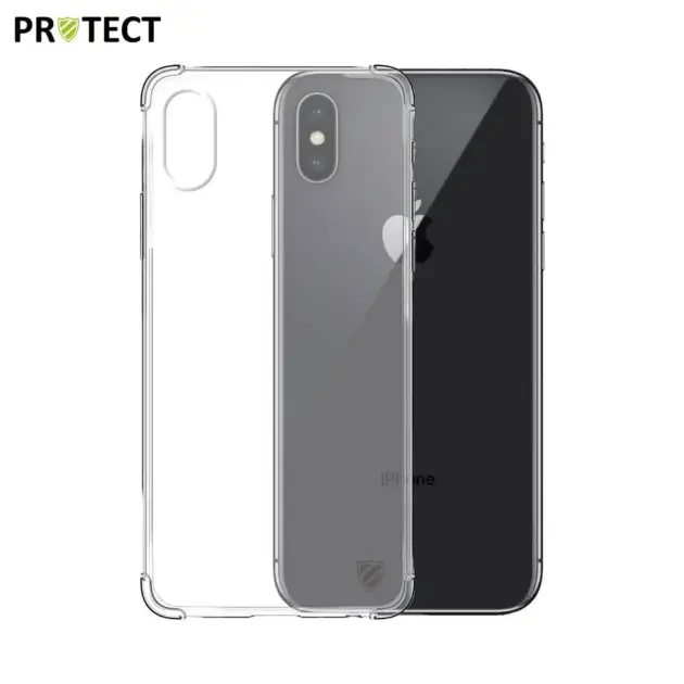 Coque Silicone Renforcée PROTECT pour Apple iPhone X & iPhone XS Transparent