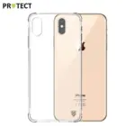Coque Silicone Renforcée PROTECT pour Apple iPhone XS Max Transparent