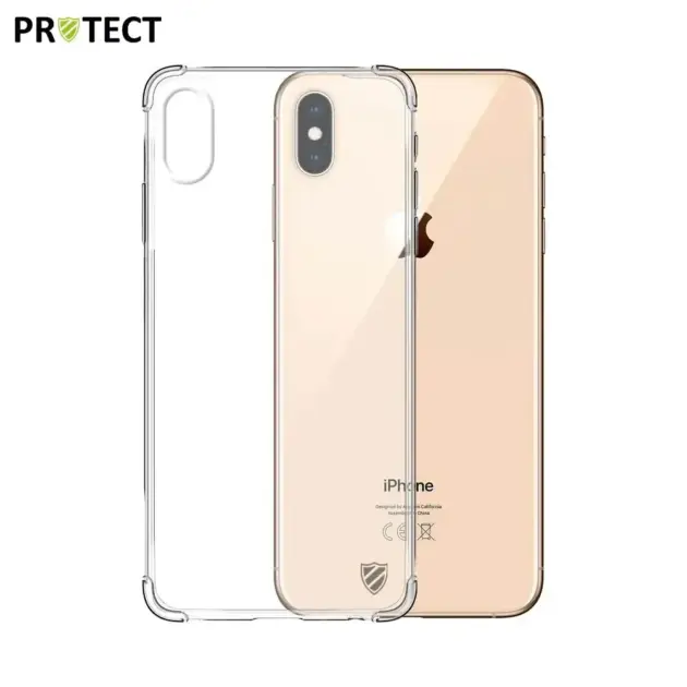 Coque Silicone Renforcée PROTECT pour Apple iPhone XS Max Transparent