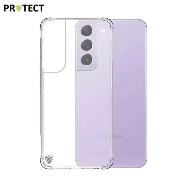 Coque Silicone Renforcée PROTECT pour Samsung Galaxy S22 S901 Transparent