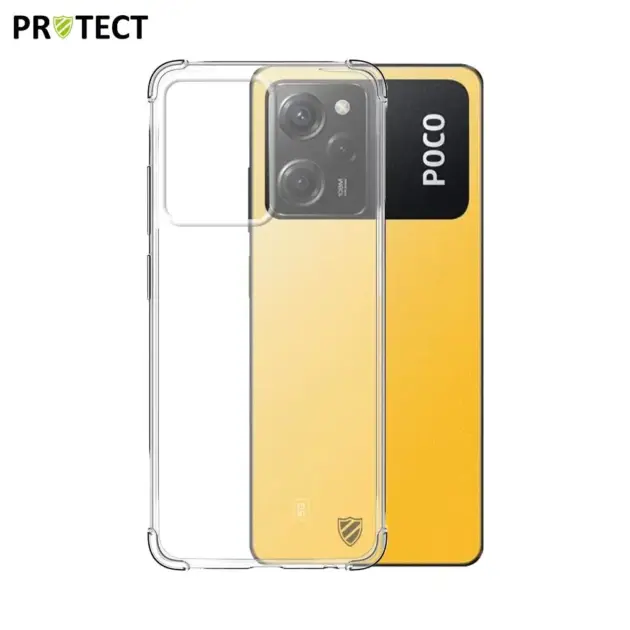 Coque Silicone Renforcée PROTECT pour Xiaomi Poco X5 Pro 5G & Redmi Note 12 Pro 5G Transparent