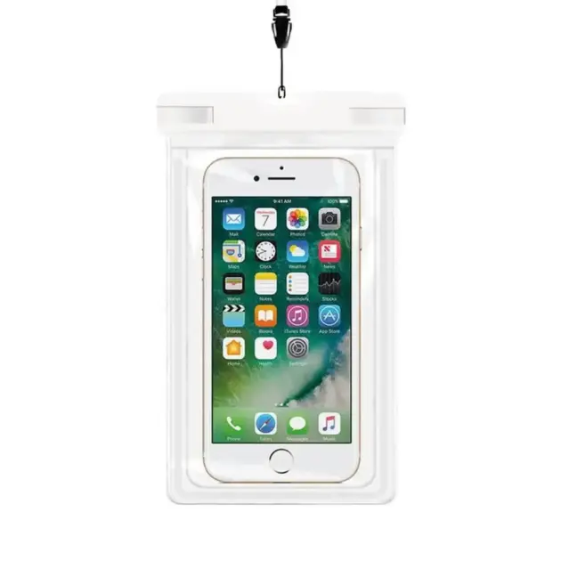 Pochette de Protection Étanche pour Smartphone White