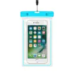 Pochette de protection étanche pour smartphone - Bleu