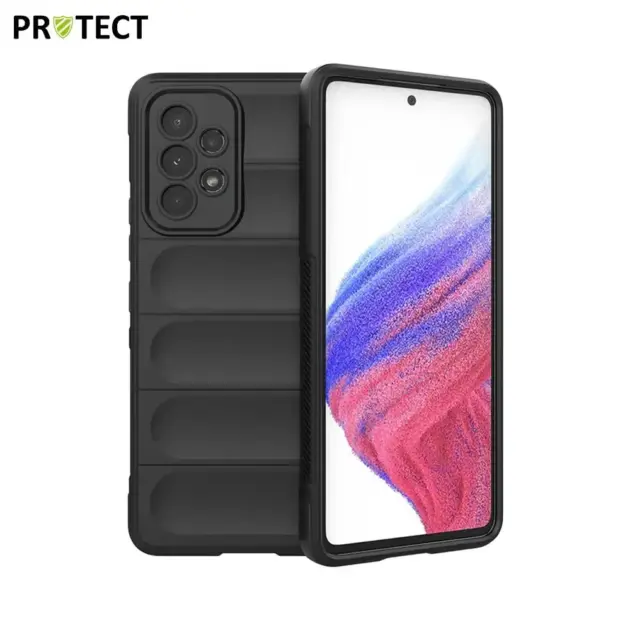 Cell Phone Cover Bag for Samsung Galaxy A53 5G, Drop Resistant TPU Rugged Back Phone Case - Black
