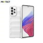 Cell Phone Cover Bag for Samsung Galaxy A53 5G, Drop Resistant TPU Rugged Back Phone Case - White