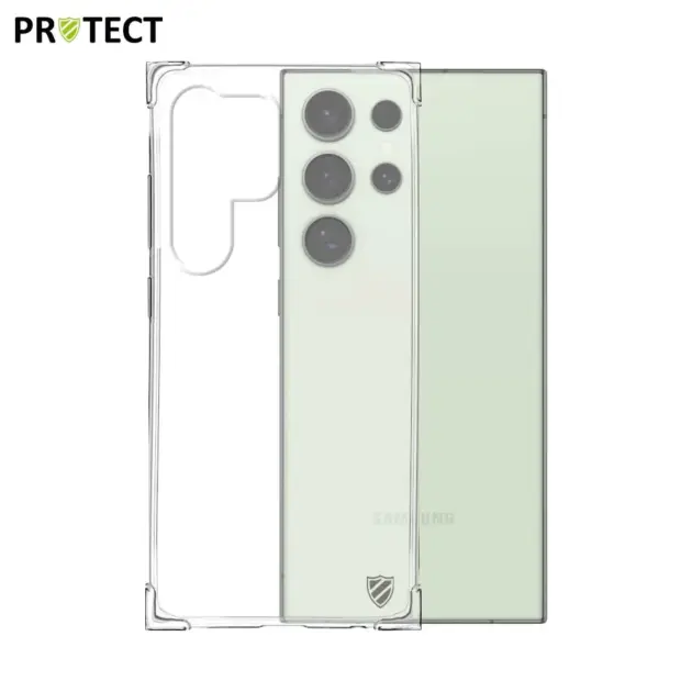 Coque Silicone Renforcée PROTECT pour Samsung Galaxy S24 Ultra 5G S928 Transparent