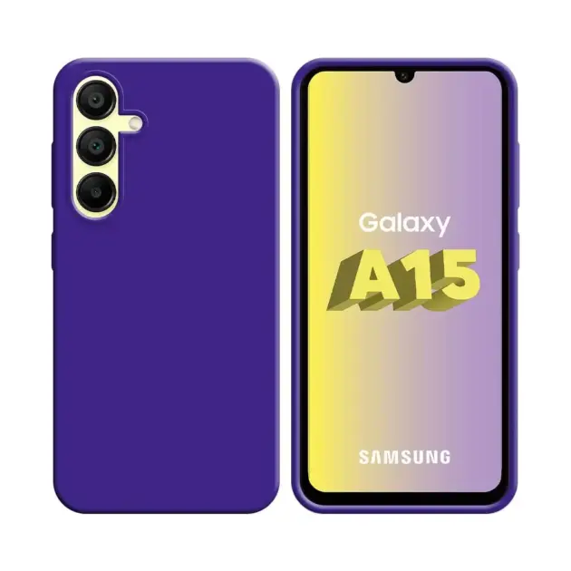 Silicone case/Coque en silicone purple for Galaxy A15 5G