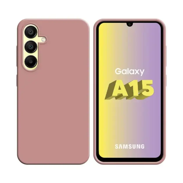 Silicone case/Coque en silicone pink for Galaxy A15 5G