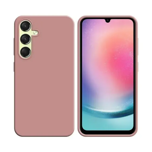 Silicone Case/Coque en Silicone for Samsung Galaxy A24 4G-Pink