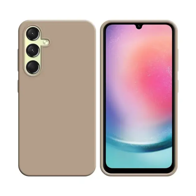Silicone Case/Coque en Silicone for Samsung Galaxy A24 4G-Rose Gold