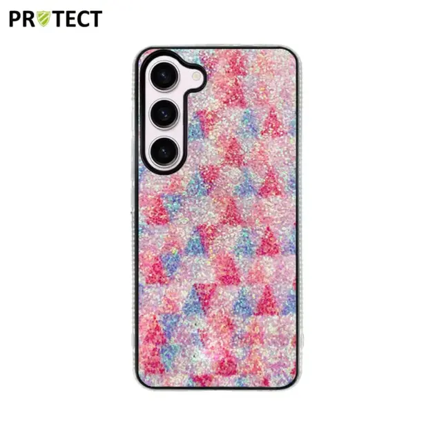 Coque de Protection -Pink with glitter For Samsung Galaxy S23