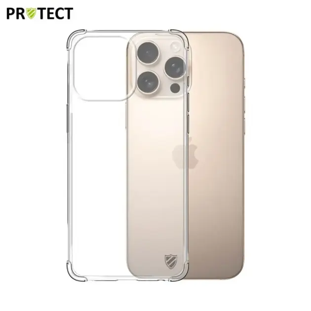 Coque Silicone Renforcée PROTECT pour Apple iPhone 16 Pro Max Transparent