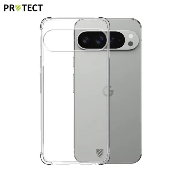 Coque Silicone Renforcée PROTECT pour Google Pixel 9 Pro XL Transparent