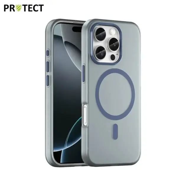 For iPhone 16 Pro Matte Soft TPU Phone Case Ultra Slim Anti-fingerprint Mobile Phone Back Cover -Blue