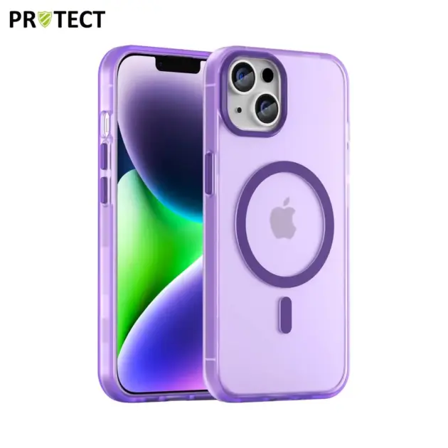 Coque de Protection MF-006 MagSafe PROTECT pour Apple iPhone 14 Violet Foncé