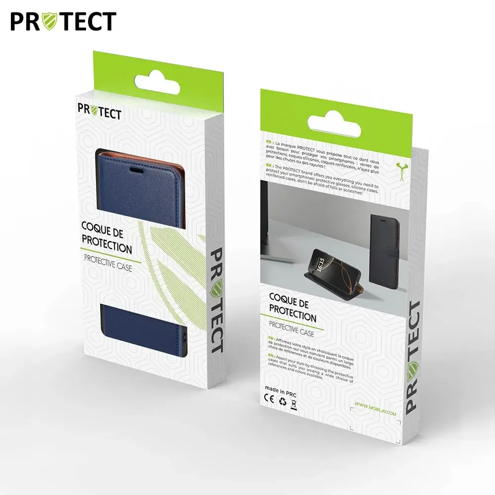 Leather Cover for iPhone 16 Pro Skin-touch Flip Stand Wallet Imprinted Line Anti-drop Phone Case - Blue – Image 2