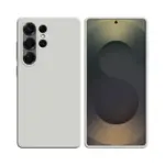 Silicone Case/Coque en Silicone For Samsung Galaxy S25 Ultra-White