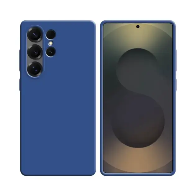 Silicone Case/Coque en Silicone For Samsung Galaxy S25 Ultra-Dark Blue