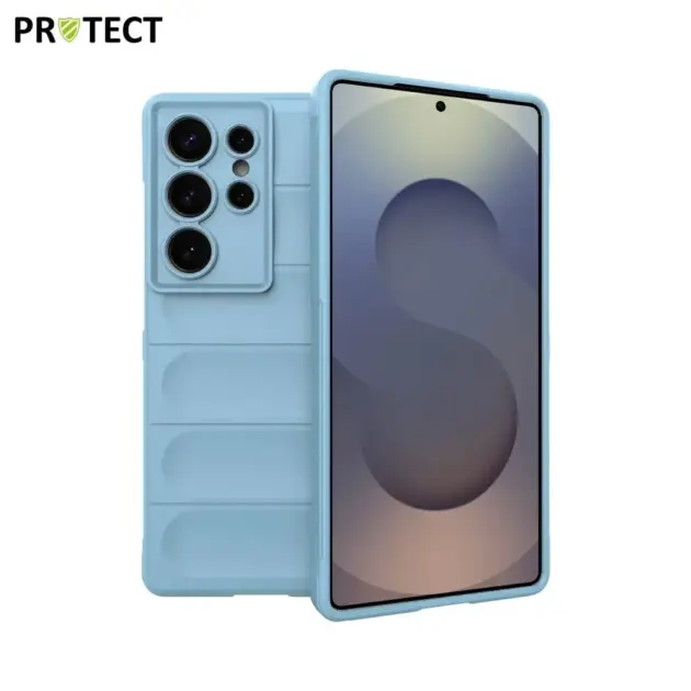 For Samsung Galaxy S25 Ultra Anti-drop Rugged Cell Phone Case Shockproof TPU Back Cover Protector-Baby Blue