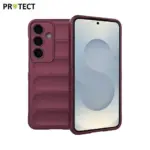 Rugged Phone Case for Samsung Galaxy S25 , Anti-drop Protection Precise Cutout TPU Cover-Wine Red