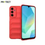 Cell Phone Cover Bag for Samsung Galaxy A16 / A17 5G, Drop Resistant TPU Rugged Back Phone Case - Red