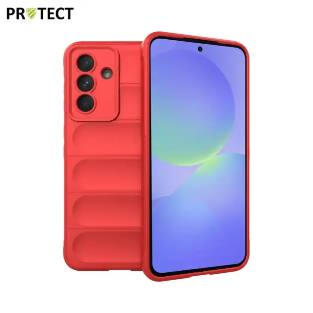 Cell Phone Cover Bag for Samsung Galaxy A36/56 5G, Drop Resistant TPU Rugged Back Phone Case - Red