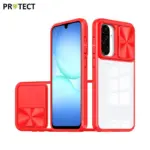 Cell Phone Cover Bag for Samsung Galaxy A16 / A17 5G, Drop Resistant TPU Rugged Back Phone Case - RED