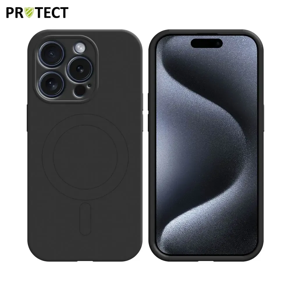 Coque MagSafe IZ001 PROTECT pour Apple iPhone 15 Pro Max - Noir