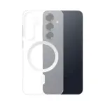 Coque Silicone MagSafe Compatible pour Samsung Galaxy S25 S931 Transparent