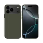 Coque silicone compatible pour Apple iPhone 17 Pro Max (#34) - Gris Foncé