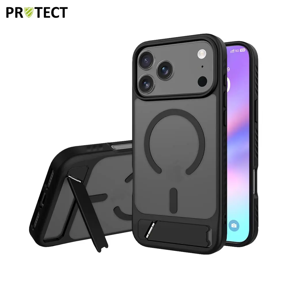 Coque de Protection MagSafe avec Support IF014 PROTECT pour Apple iPhone 17 Pro Max Noir