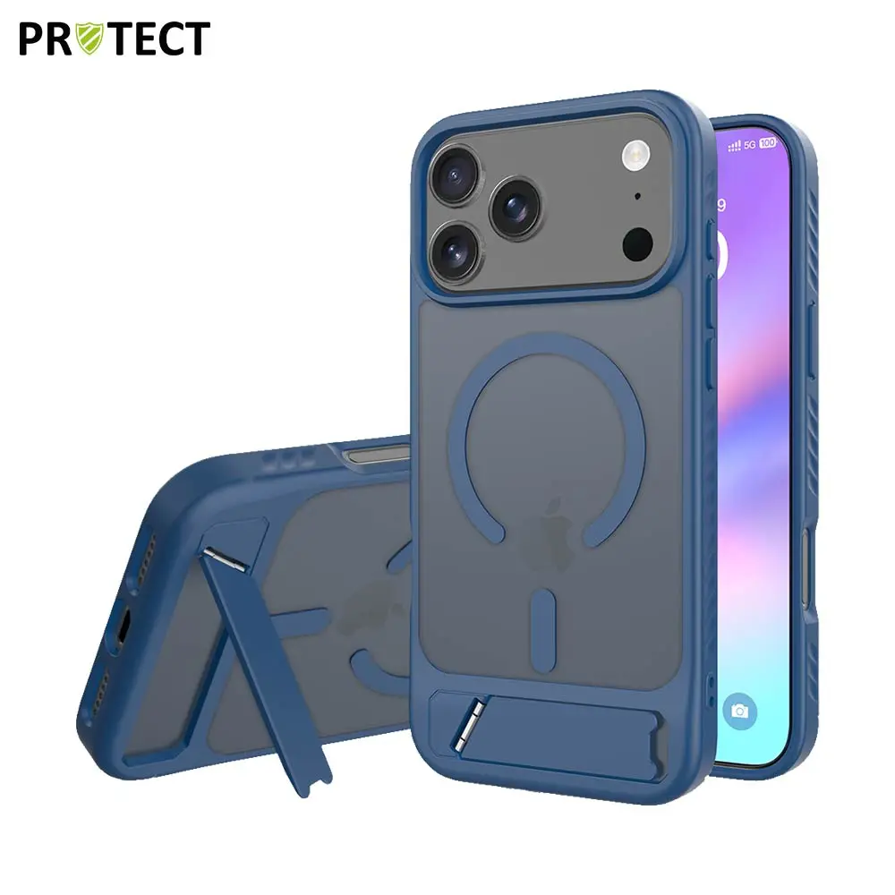 Coque de Protection MagSafe avec Support IF014 PROTECT pour Apple iPhone 17 Pro Max Bleu