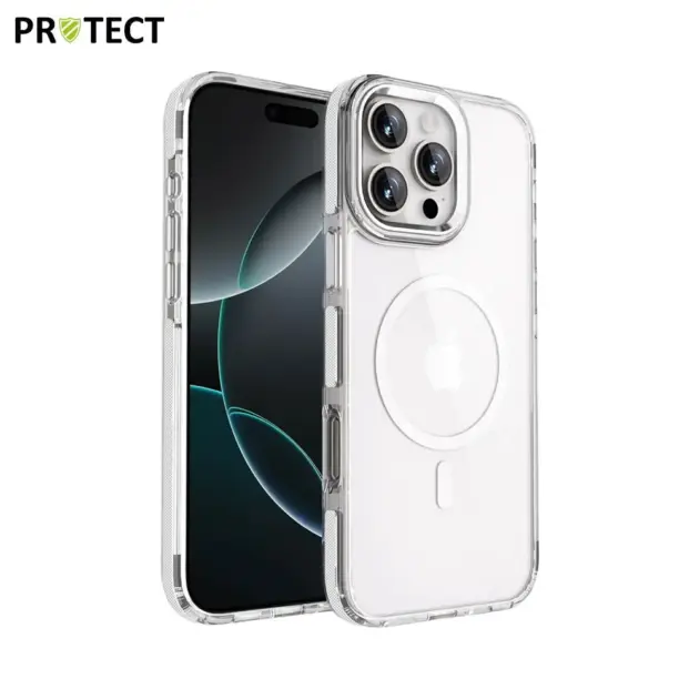 Coque de Protection MS01 MagSafe PROTECT pour Apple iPhone 16 Pro Max Blanc